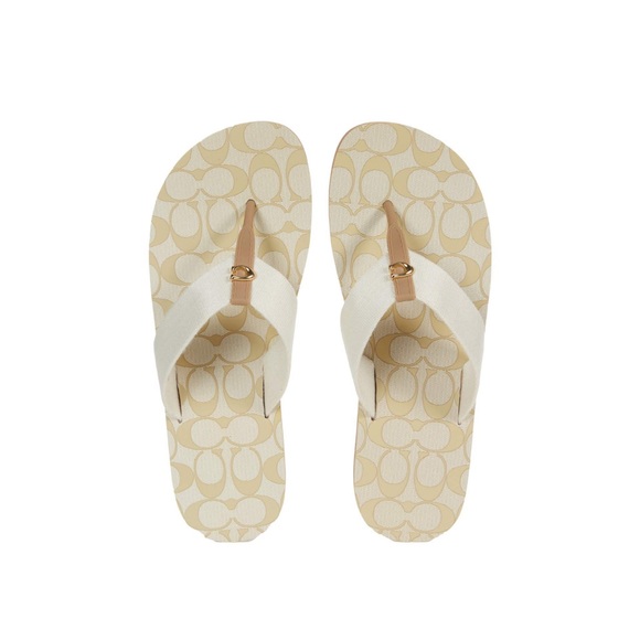 NWOT Coach Zoe Flip Flops - Picture 1 of 5